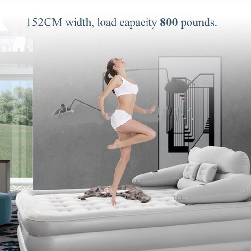 Foldable King Size Sofa Air Bed Mattress Portable Conch For Outdoor Indoor