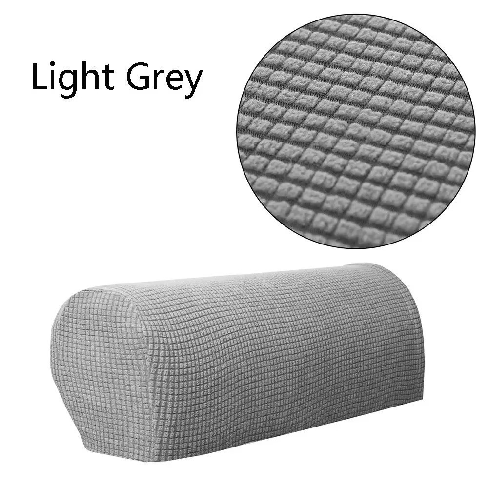 2PCS/SET Sofa Armrest Covers Fleece Premium Armrest Covers Stretchy Chair Sofa C