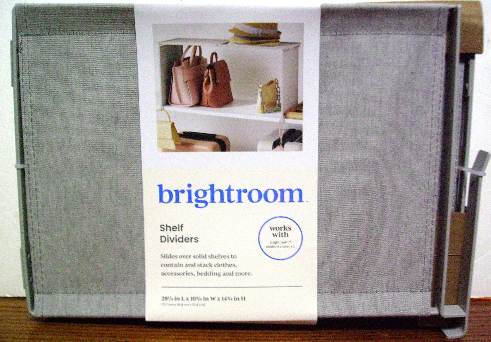 BRIGHTROOM SHELF DIVIDERS 28 1/4 IN X 10 5/8IN X 14 3/4IN