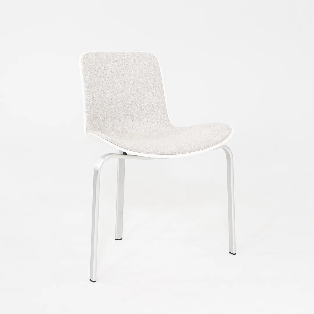 2008 Poul Kjaerholm for Fritz Hansen PK8 Dining Chair White Divina Melange 120