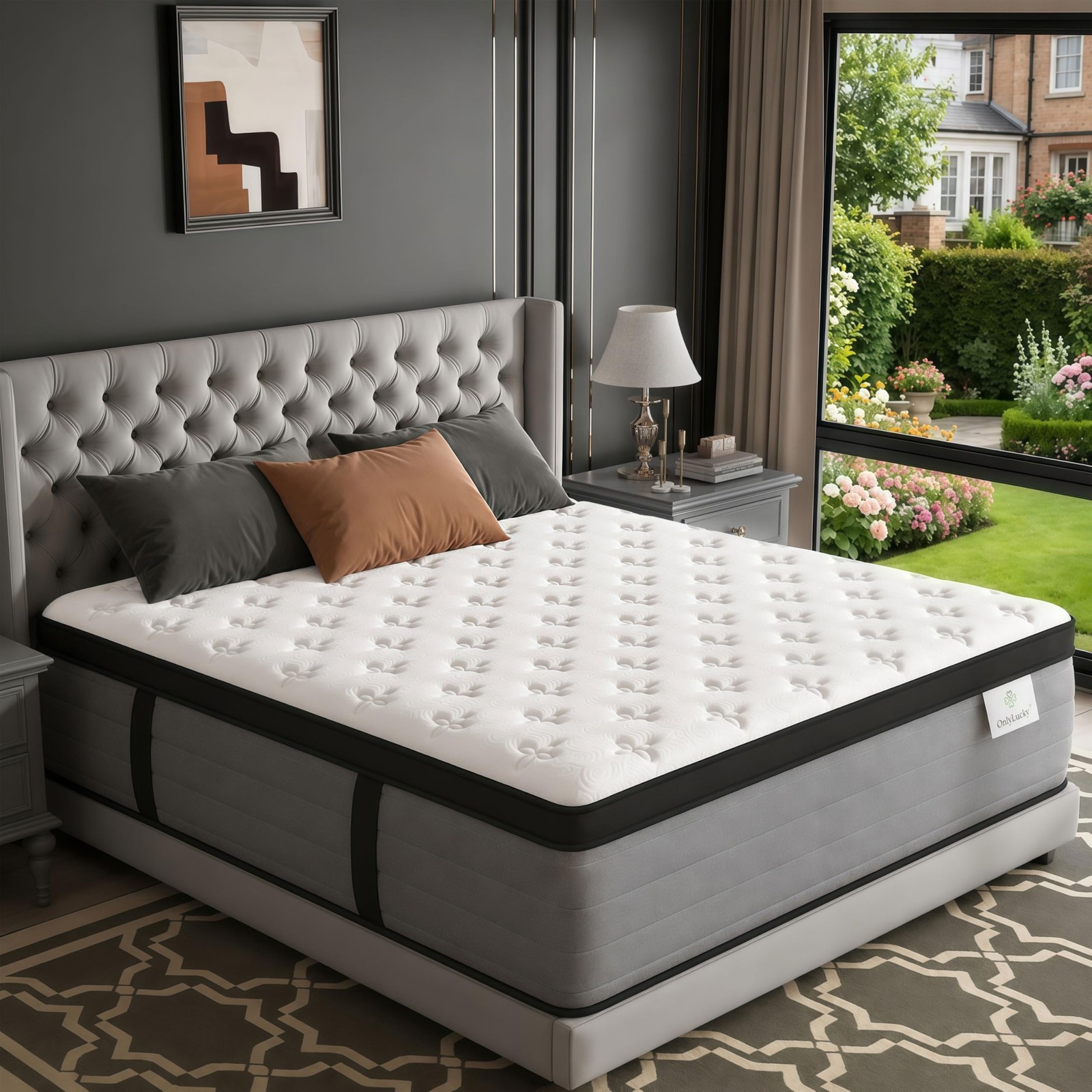 Queen Mattress 16 Inch, Hotel Collection Hybrid Mattress Queen Size Bed in a …