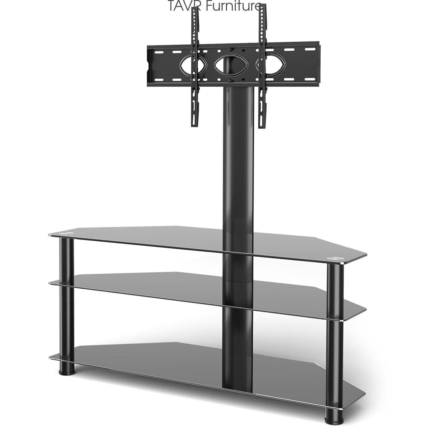 Floor TV Stand with Swivel Mount for most 32 to 65 inch Flat/Curved TVS