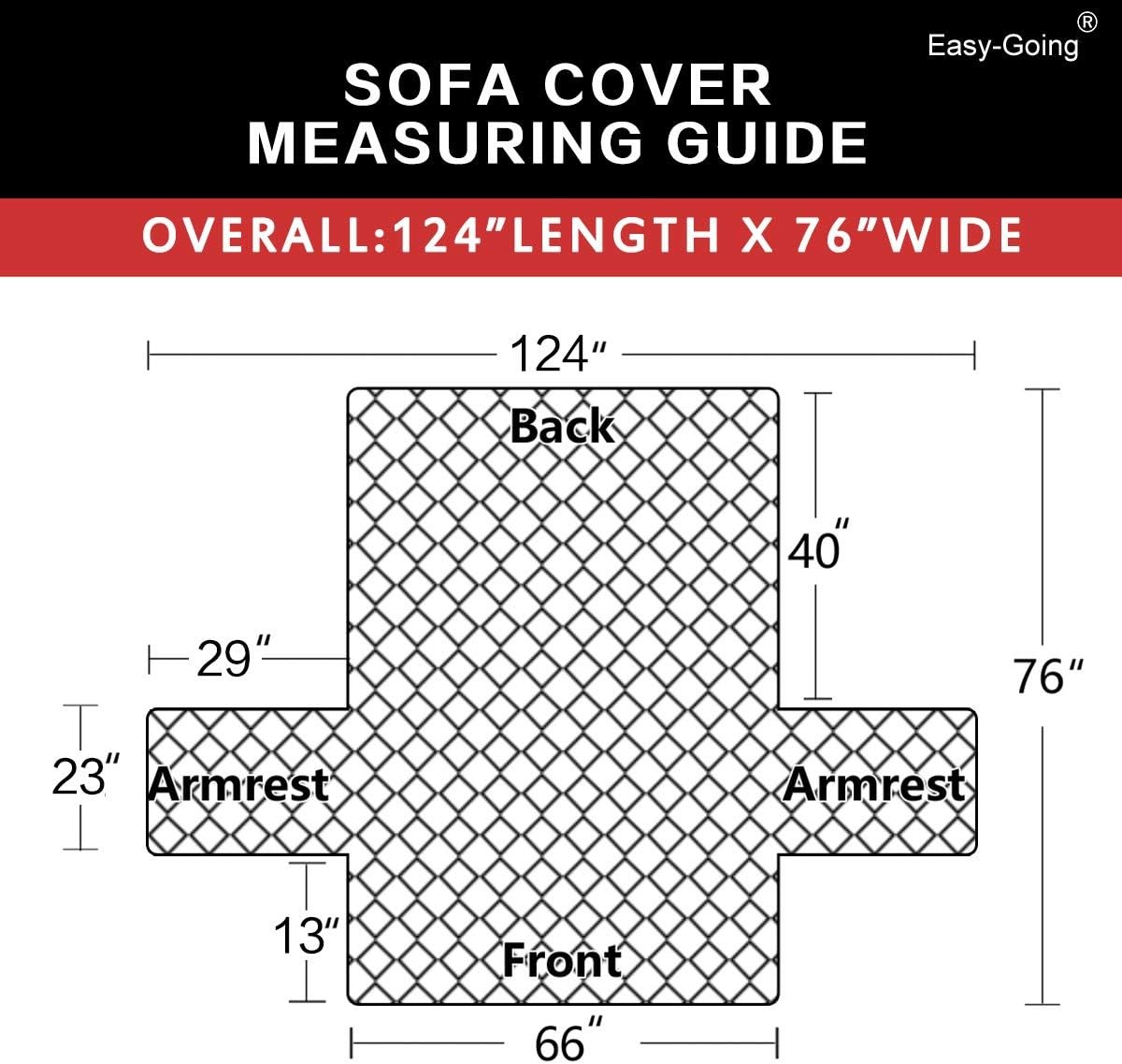 Easy-Going Reversible Couch Cover for 3-Cushion Sofa Water-Resistant Pet Protect