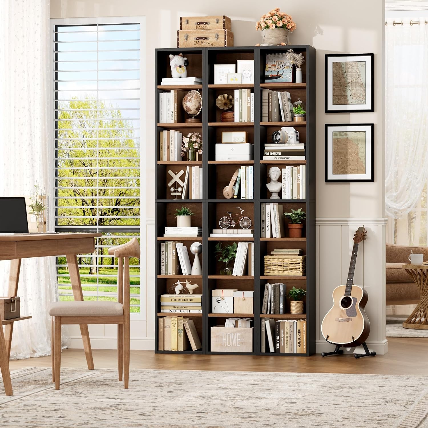 8-Tier Media Tower Rack 11.6 X 9.3 X 71 Inches CD DVD Slim Storage Cabinet