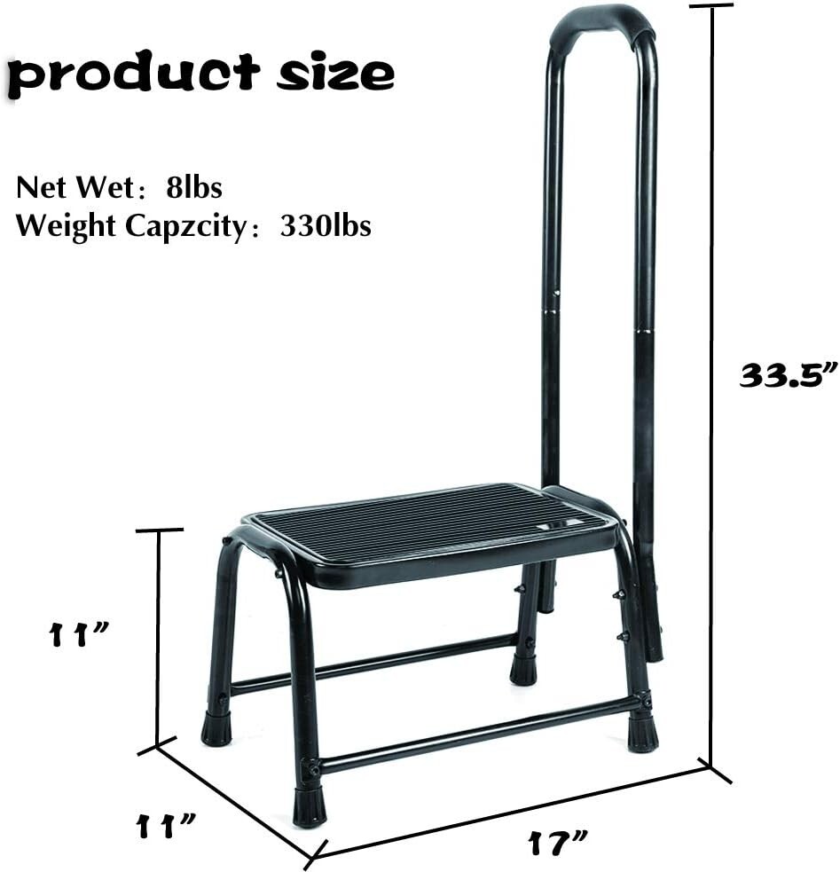 330 lbs Capacity Step Stool with Non-Slip Step – Easy to Clean & Versatile