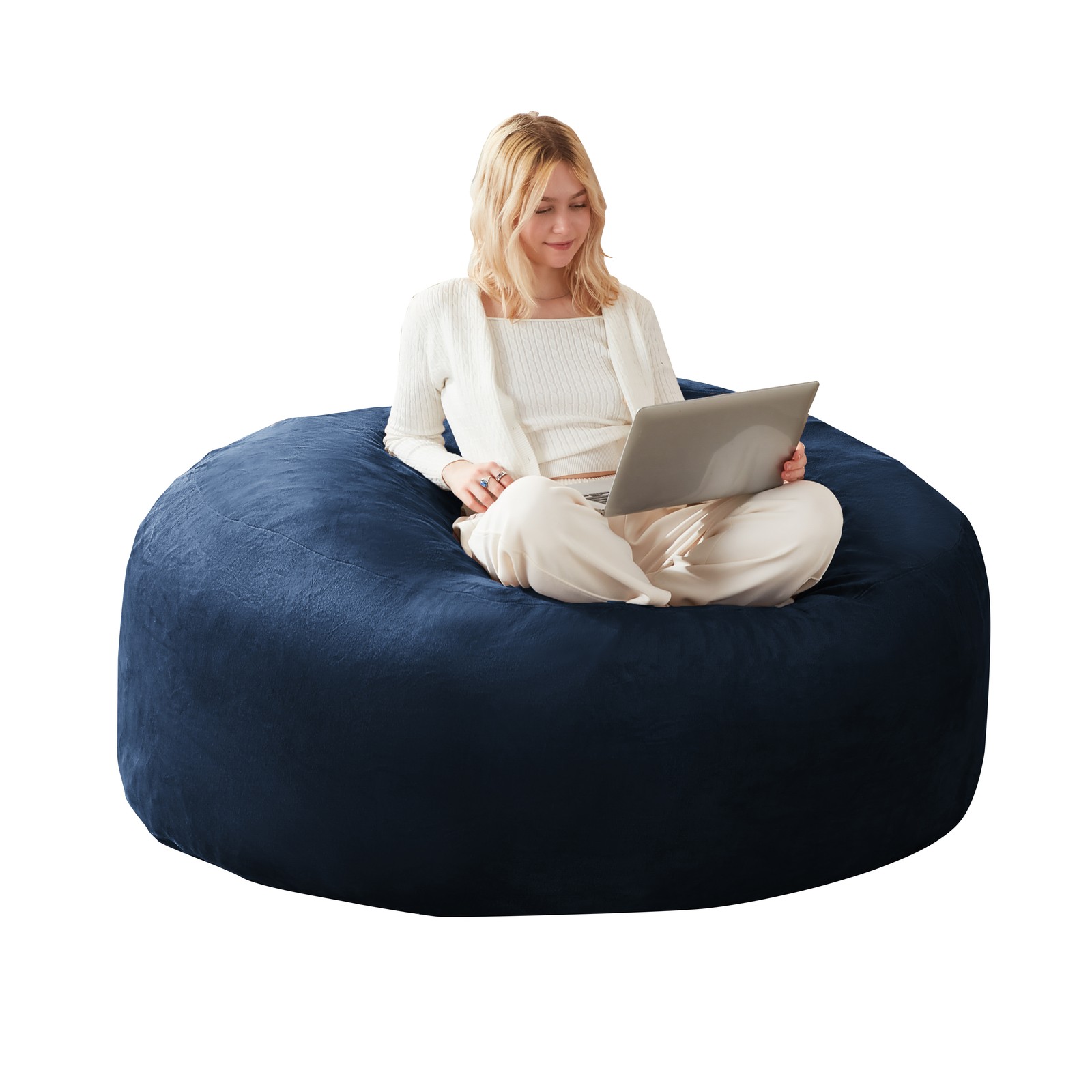 6FT bean bag chair, memory foam filling, adult and teen bean bag chair, soft sof