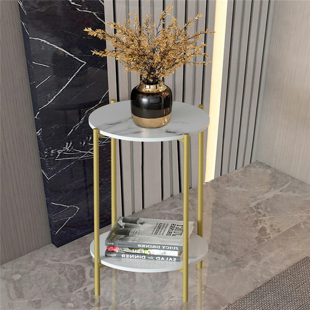 8 Design Marble End Table Sofa Beside Small Coffee Table Round, Square,Rectangle