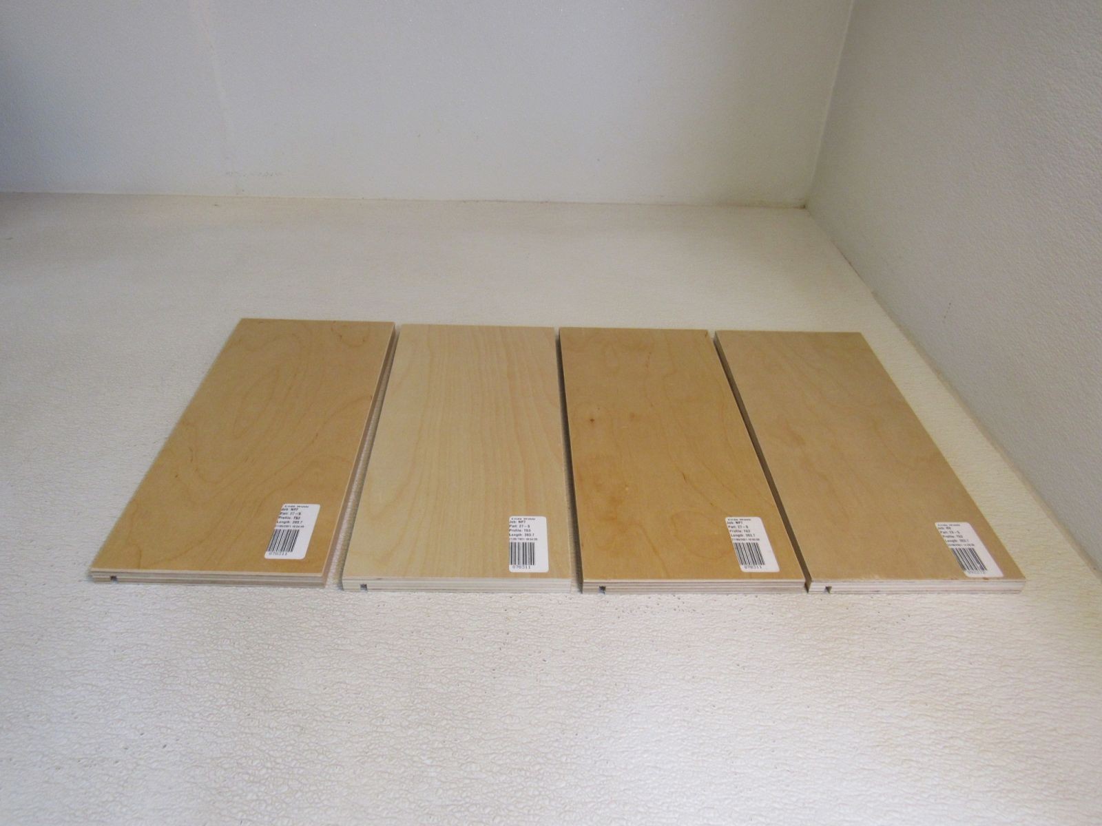 Woods Works Drawers Lot of 3 Natural D300 T63-B25-B50 Pre-Finished Birch Plywood