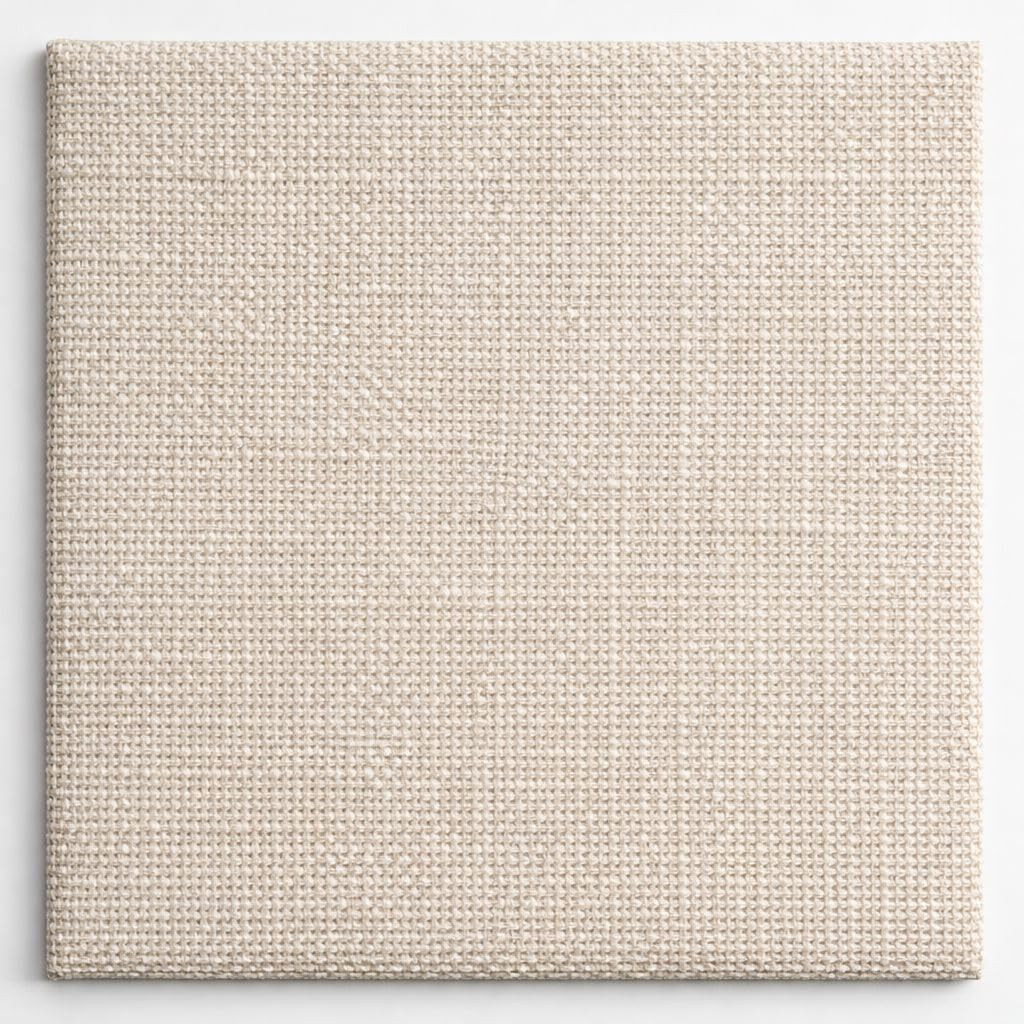 Washable Square Bed Cover – Soft Beige Linen – Modern Minimalist Design