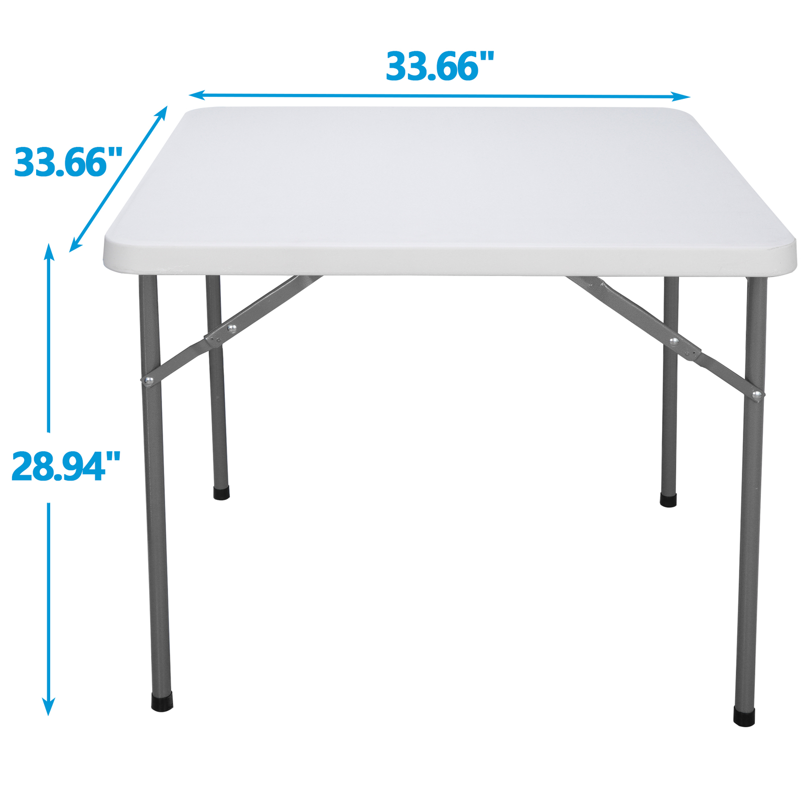 Multipurpose 3ft Square Card Table Garden Yard Beach Family Picnic in Park