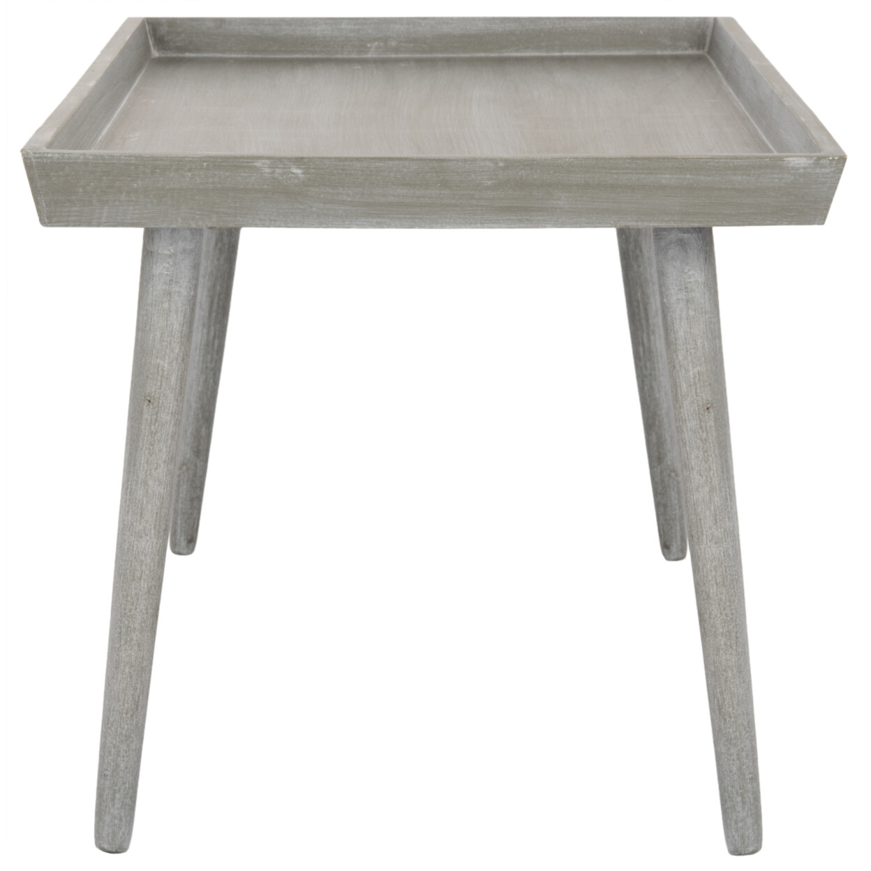 SAFAVIEH Nonie Coffee Table With Tray Top | Slate / Grey |