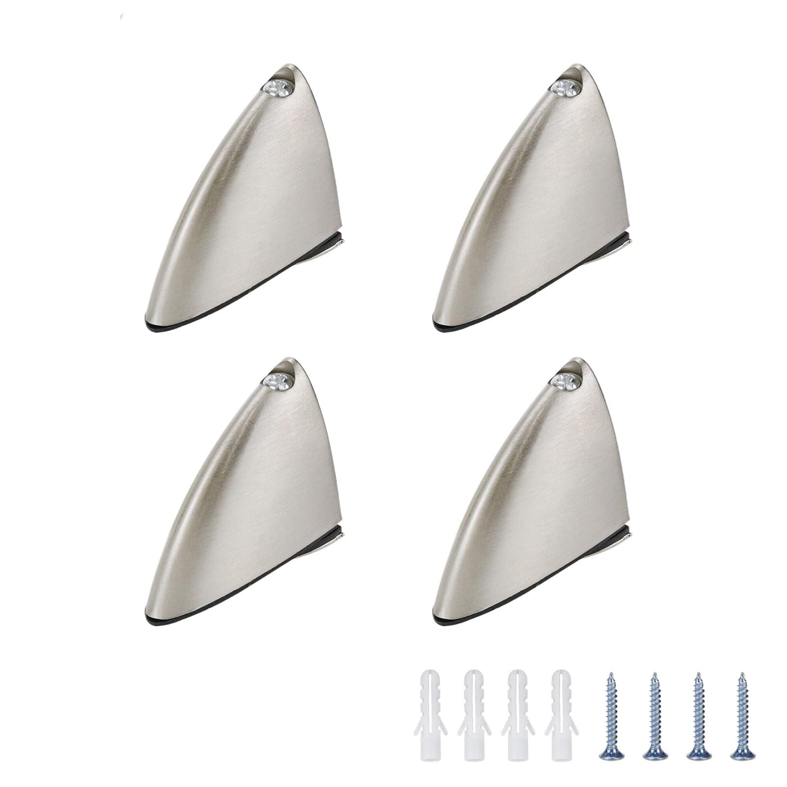 Glass Shelf Bracket – Adjustable Brushed Surface Glass Clamp for Shelves – Pa…