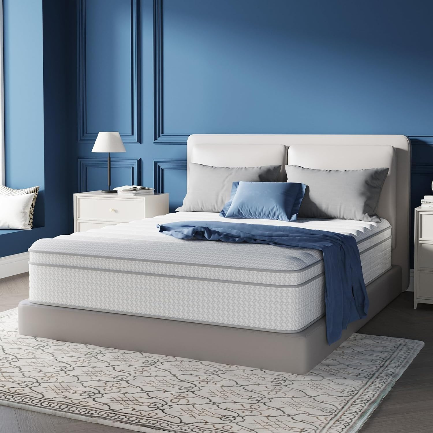 Twin Mattress 10 Inch in a Box, Medium Plush Twin Size Mattresses with Pocket Sp