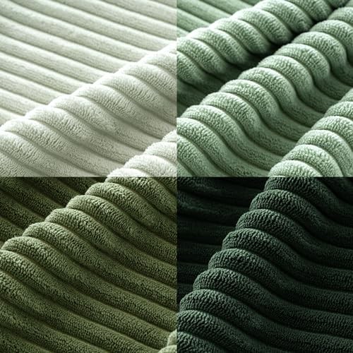 Boho Farmhouse Sage Green Throw Pillow 18″ x 18″ (Pack of 4) Forest Green