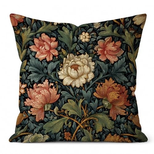 William Morris Abstract Vintage Floral 03-william Morris Vintage Floral(18×18)