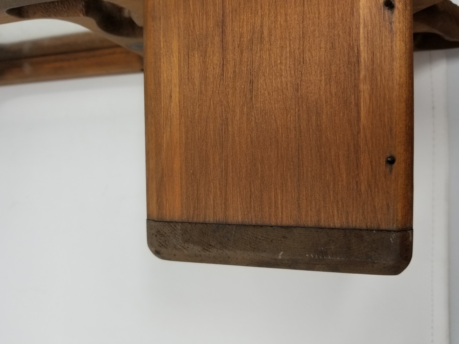 Primitive Wood Wall Mountable Caddy With Mirror and Dove Cutouts 24 1/2″
