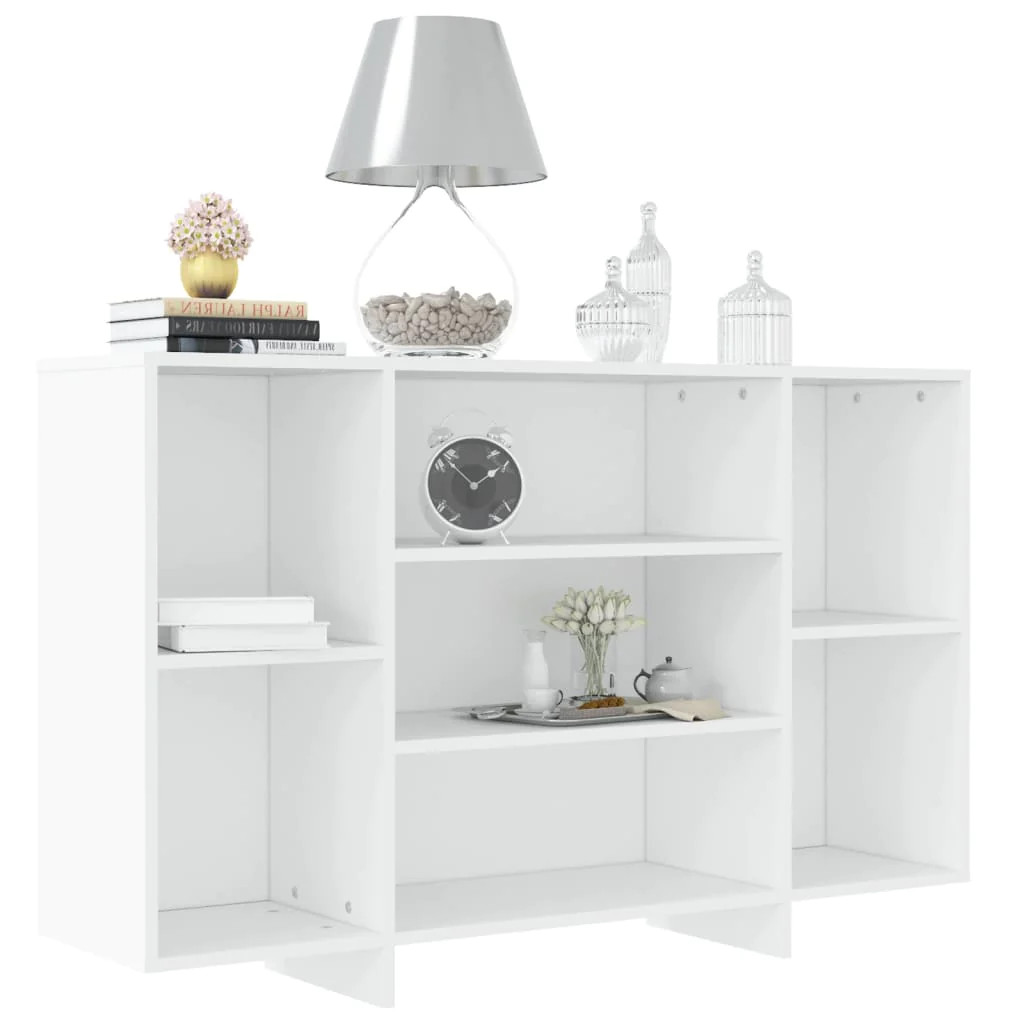 NNEVL Sideboard White 120x30x75 cm Engineered Wood