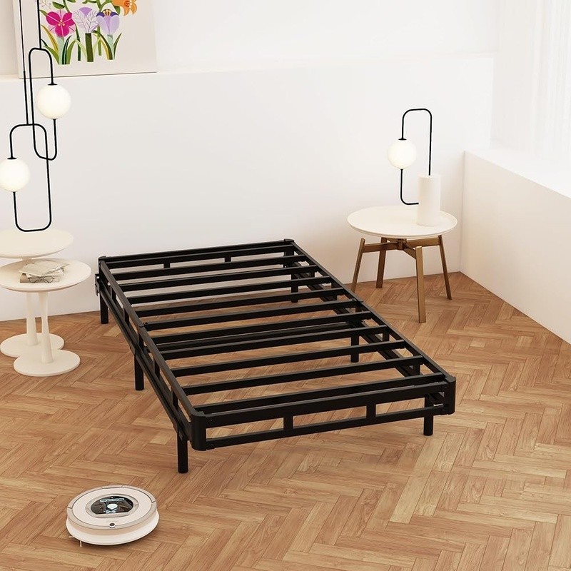 Sturdy Metal Box Spring Assembly Squeak Resistant High Quality Fabric Cover New