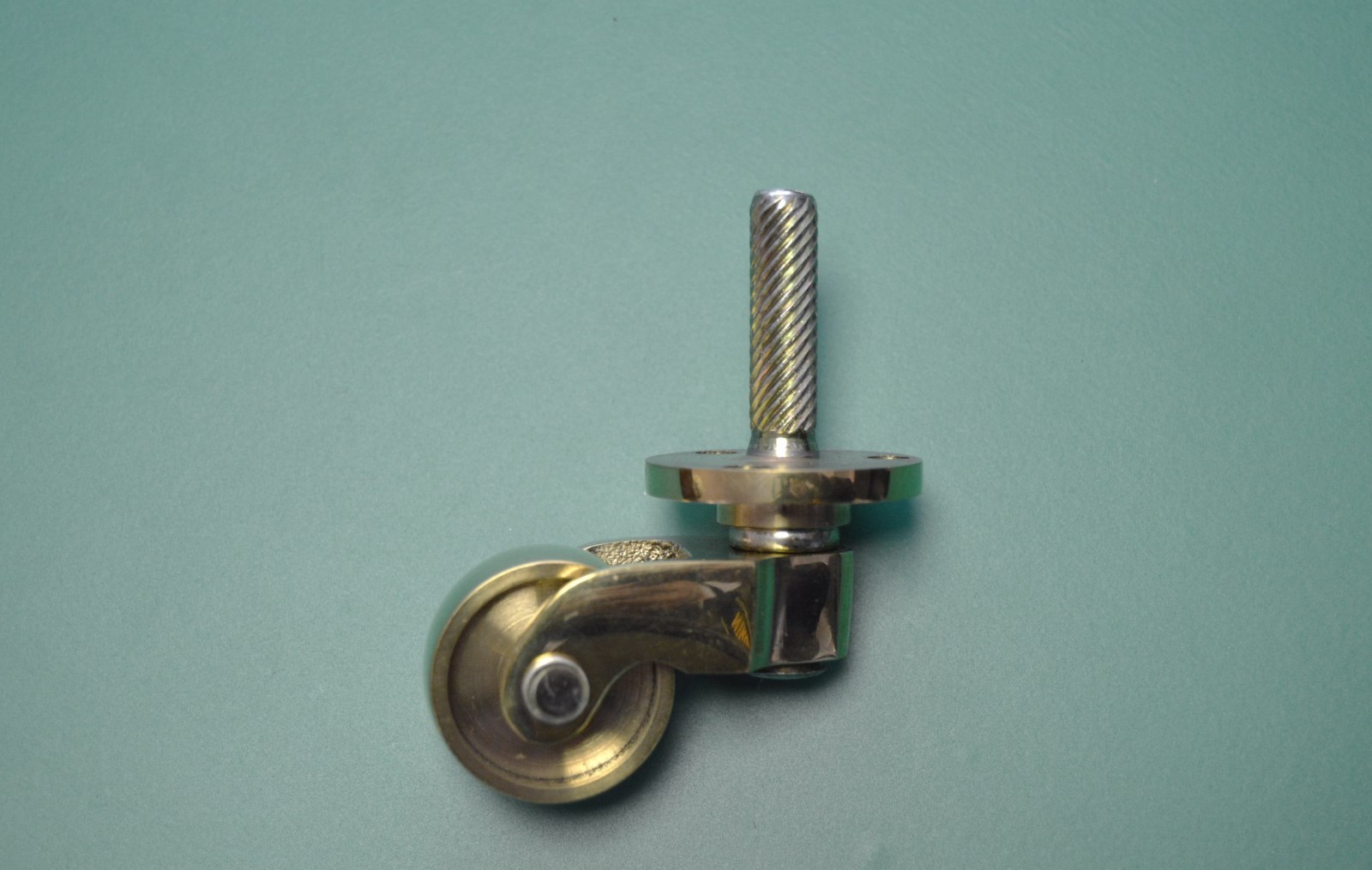 FURNITURE CASTERS BRASS FURNITURE CASTERS ANTIQUE STYLE CASTERS STEM 1″ CASTER