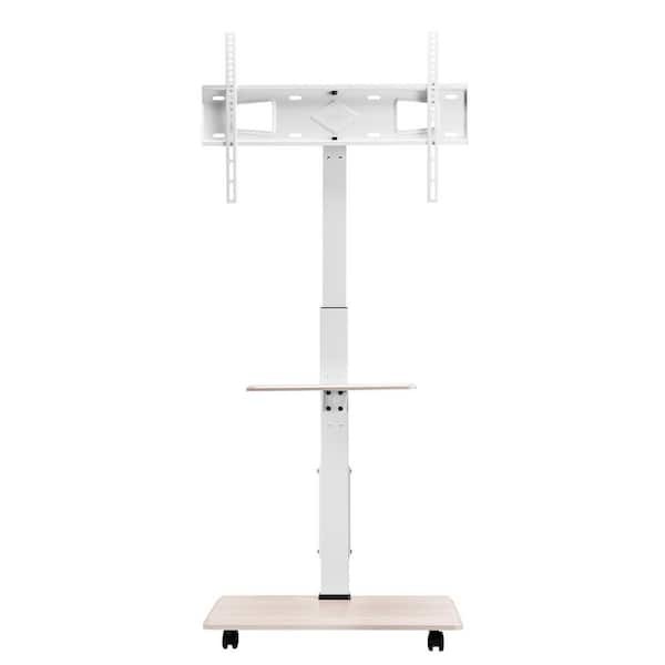VEVOR Rolling TV Stand, Retractable Height Adjustable 32 – 70 in. Screens