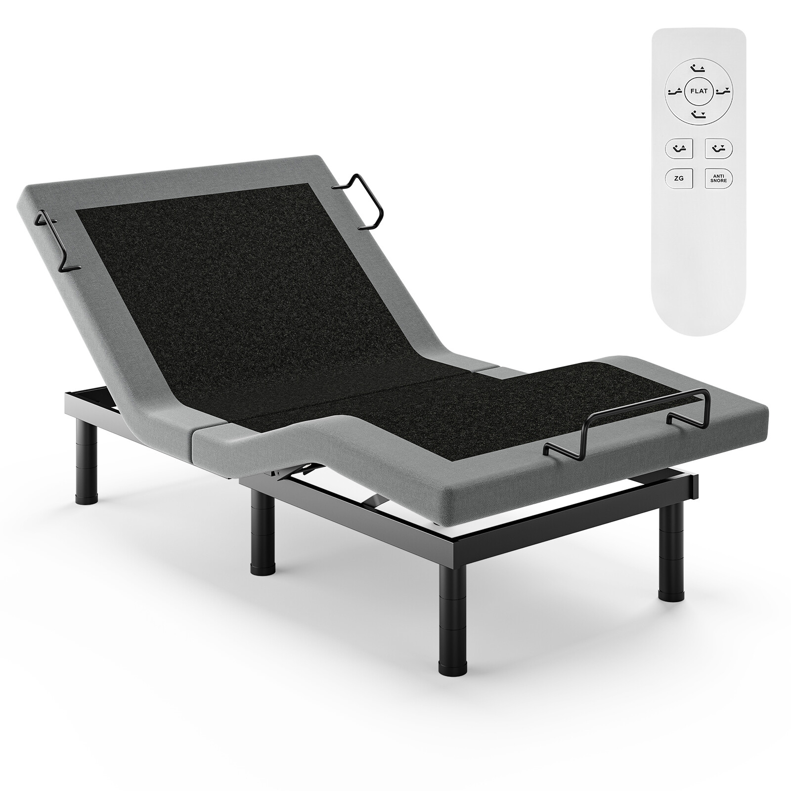 Adjustable Bed Frame Advanced Metal Bed Base Remote Quiet Motor Twin XL King
