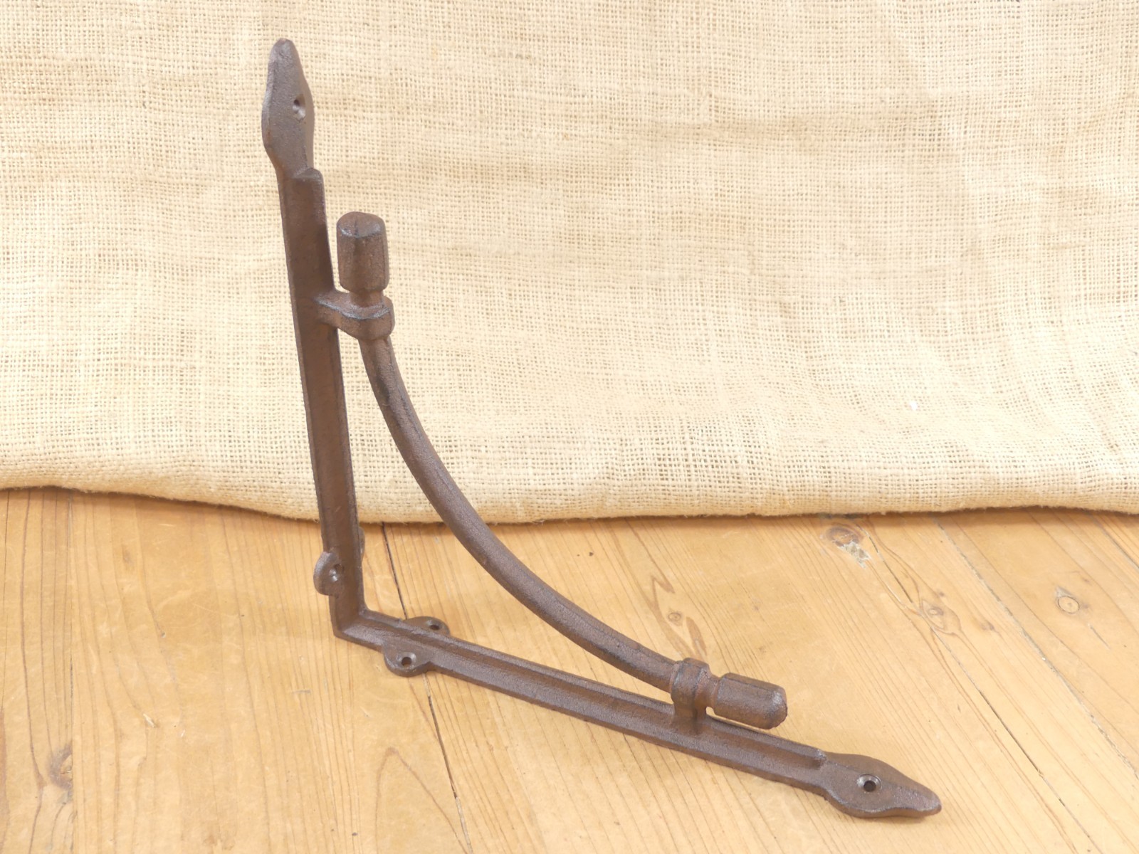 4 LARGE Shelf Brackets Corbels Wall Cast Iron Rustic Farmhouse 10″ X 10″ !!
