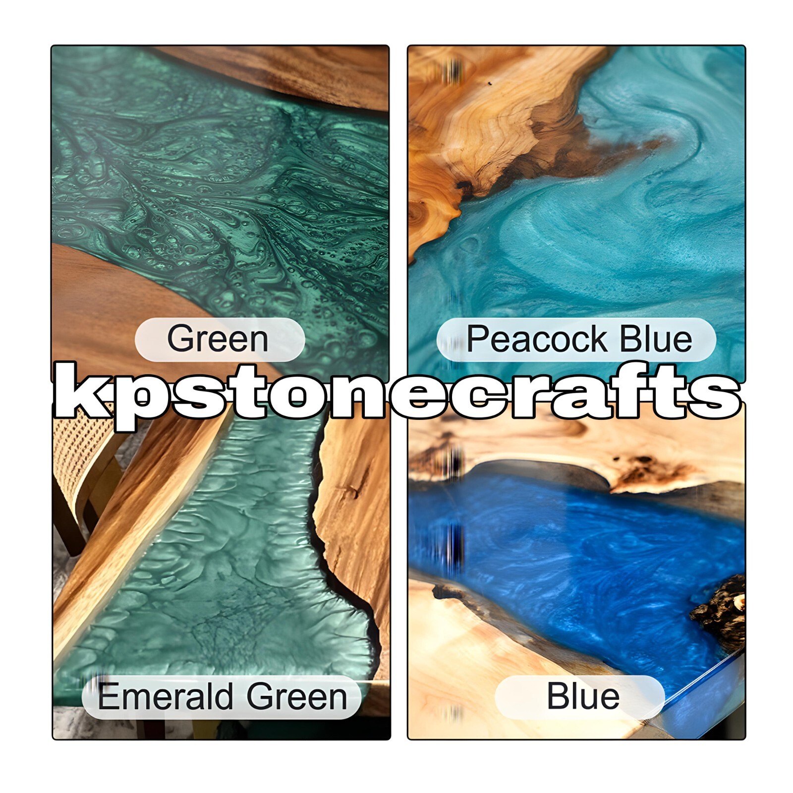 Custom Large Epoxy Resin River Table | Solid Walnut Wood | Modern Home Décor