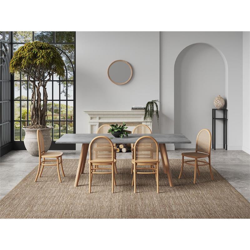 Manhattan Comfort Paragon 19.29″ Wood Dining Chair in Natural (Set of 2)