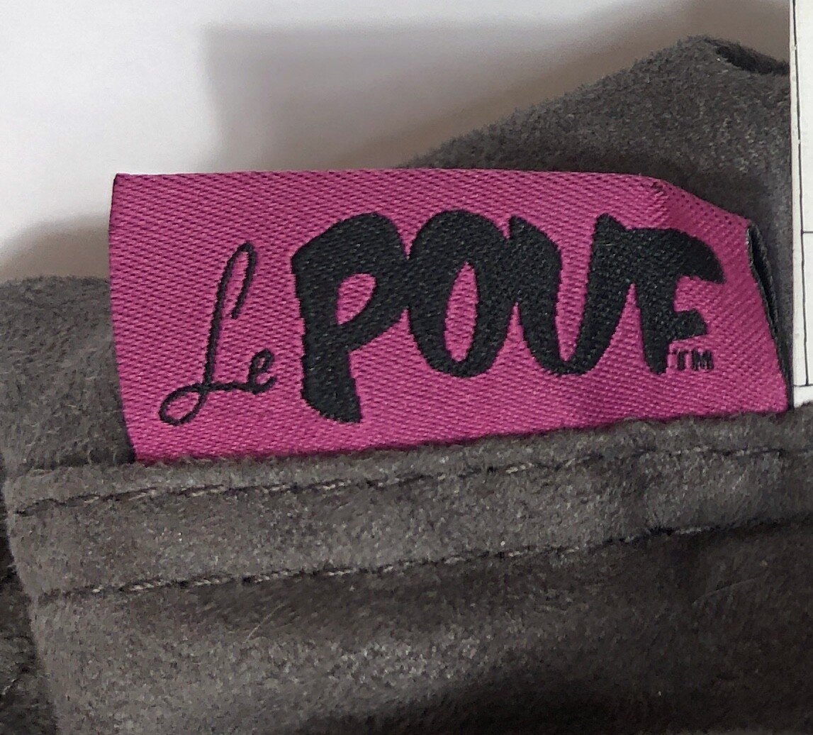 LePouf Fabric Bean Bag Lounger Louise Indoor Dark Grey USED