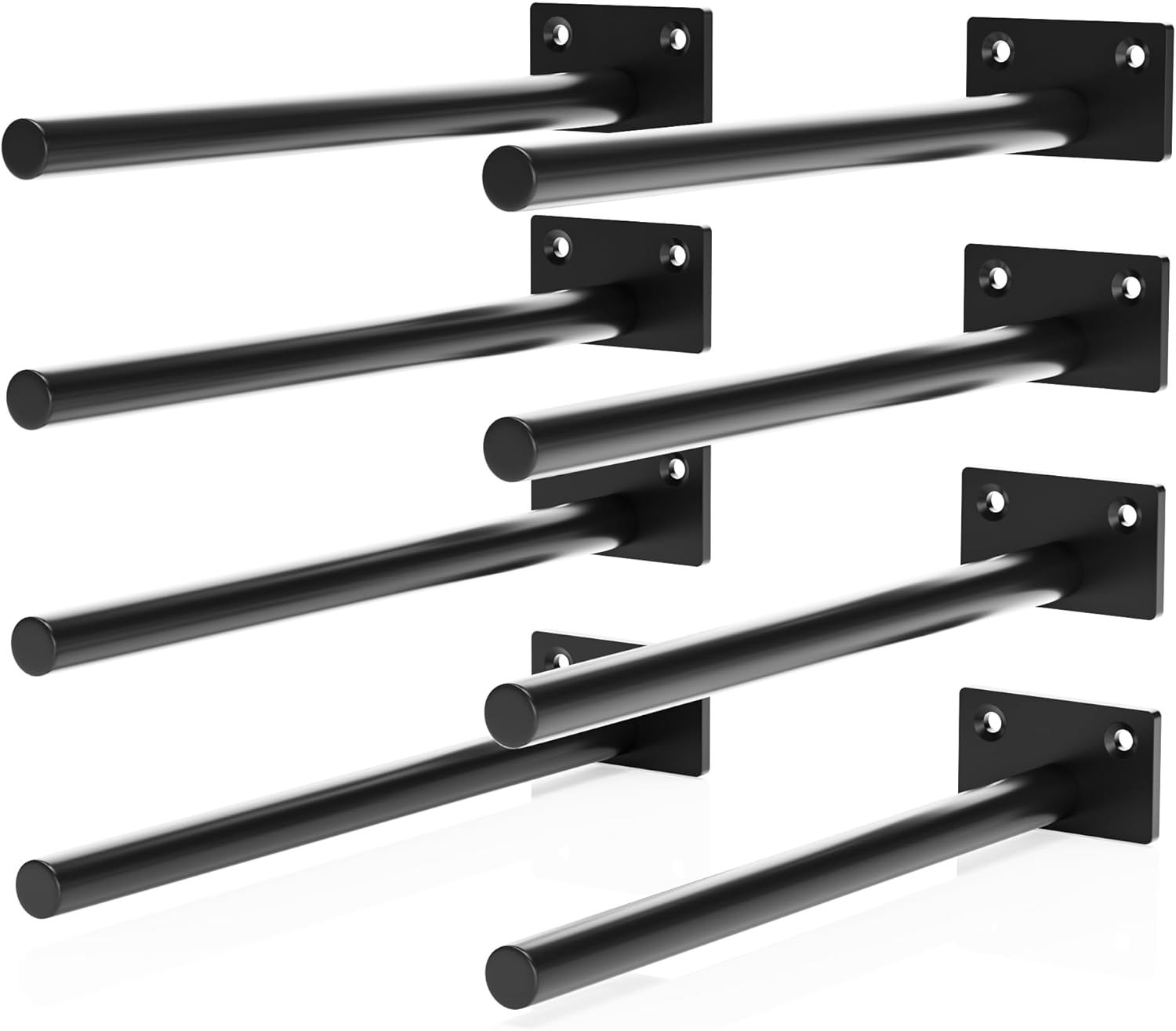 8Pcs/Set 8inch Floating Shelf Brackets，Blind Shelf Supports，Hidden