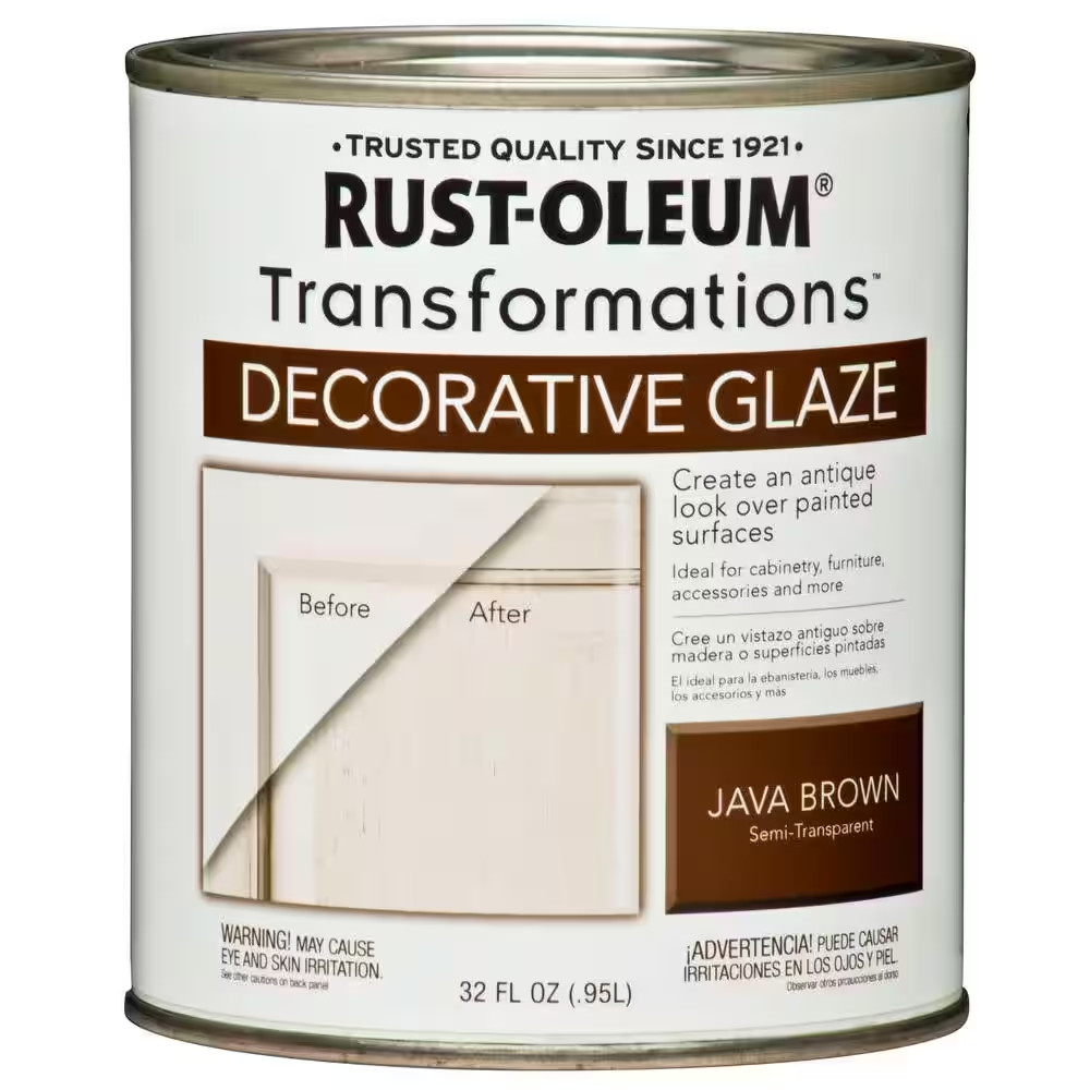 1-Qt. Java Brown Cabinet Decorative Glaze (Case of 2)