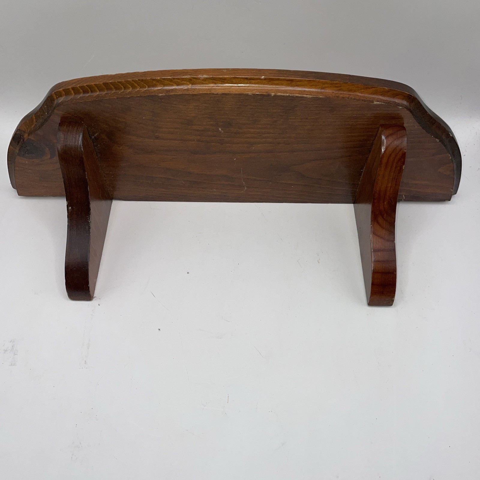 Vintage Wood Wall Shelf Plate Display Groove Farmhouse Country Decor 15.75″