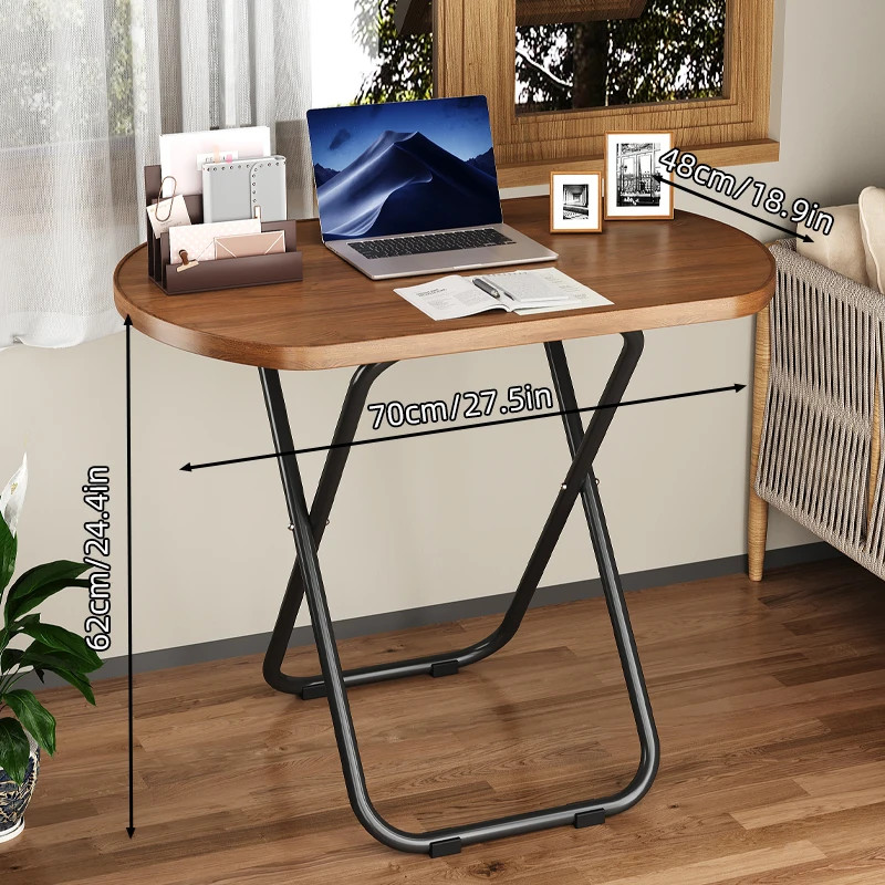 Stable Tray Table with No Assembly Required, TV Dinner Tray for Eating, Foldable