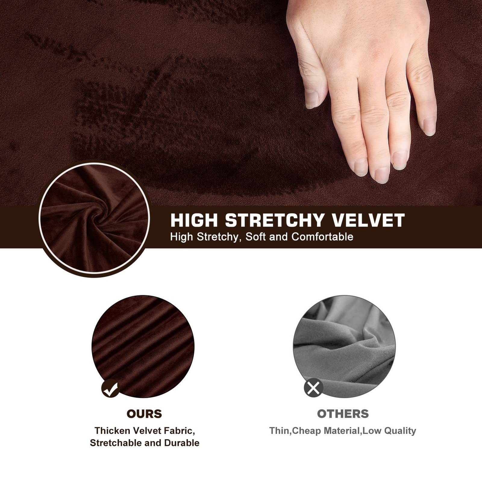 Office Chair Cover with Armrest Covers Velvet Computer Chair Cover Thick Stre…