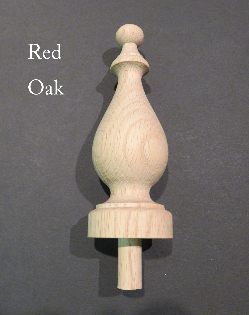Wood Finial bed post 5 1/16 H Choice Oak Maple Cherry Walnut or Mahogany #27