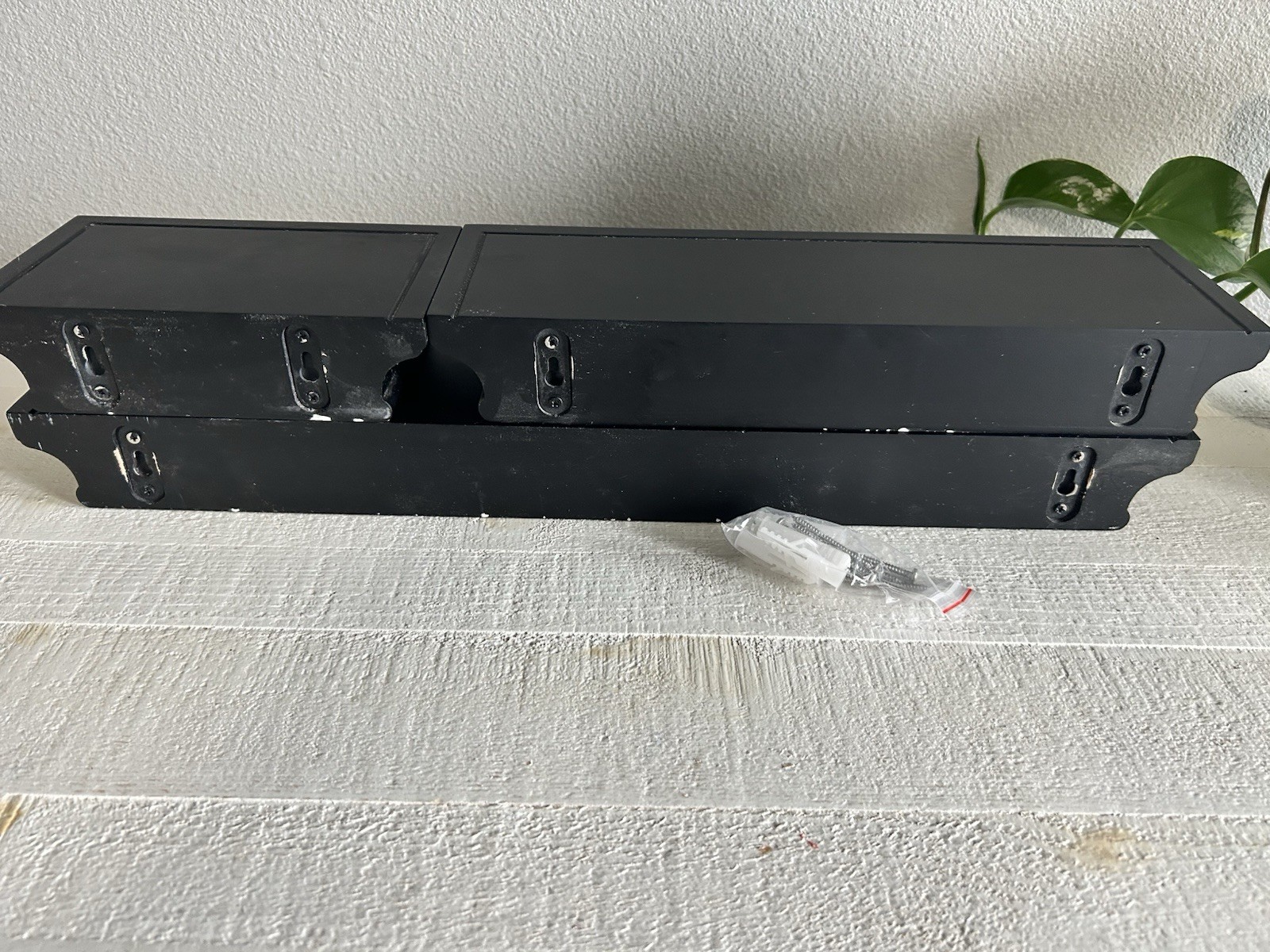 LightStan Floating Shelves Wallmount Modern Art Decrotive Display Ledges Black