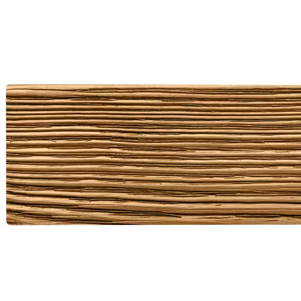 72 In. X 6 In. Aged Oak Solid Timber Decorative Wall Shelf