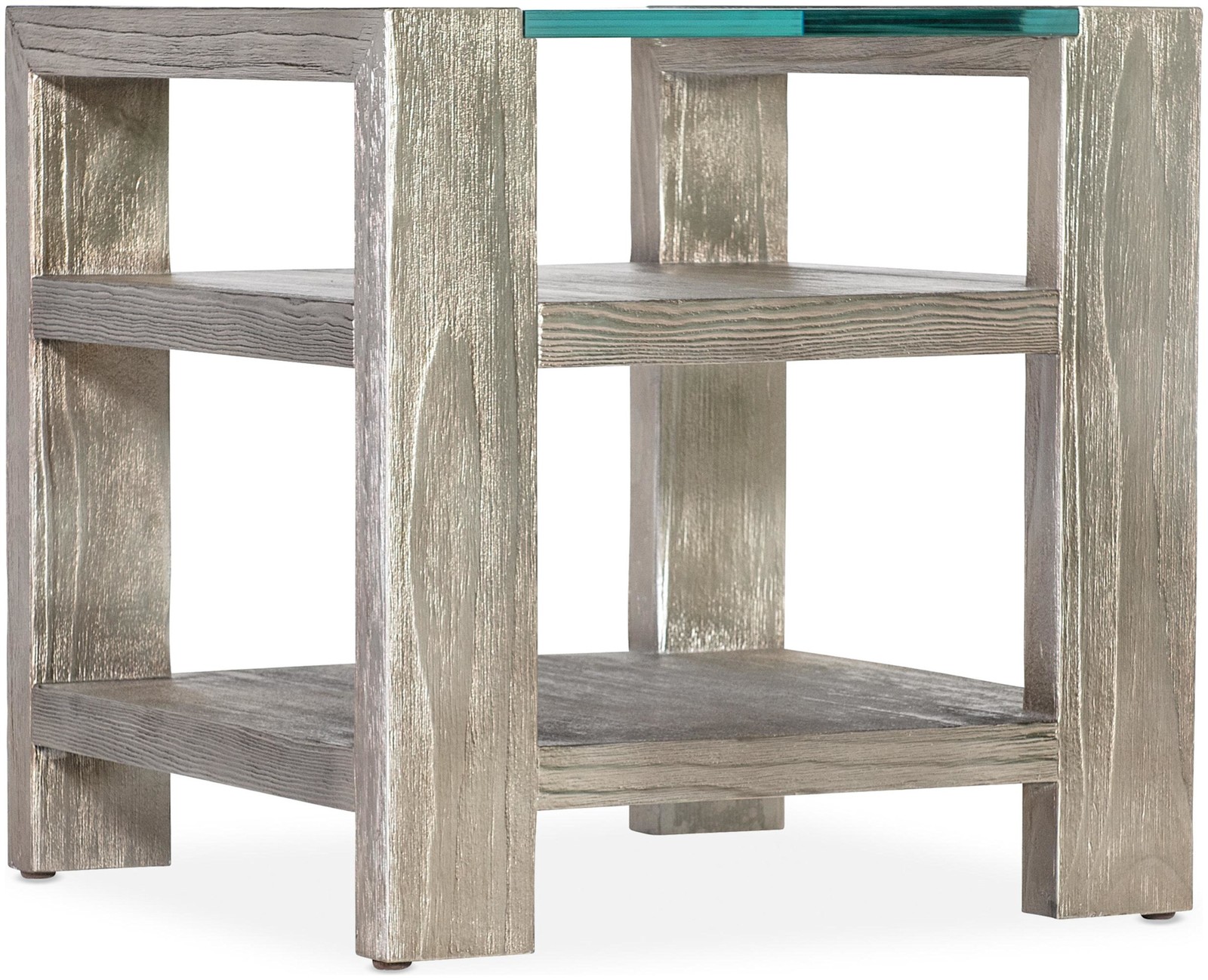 Hooker Furniture 628-80551 Melange 25″W Pine and Silver Leaf – Pine / Silver