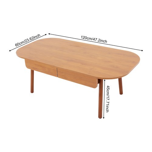 Max 220lbs Coffee Table W/Storage for Living Room Modern Coffee Table W/Drawer
