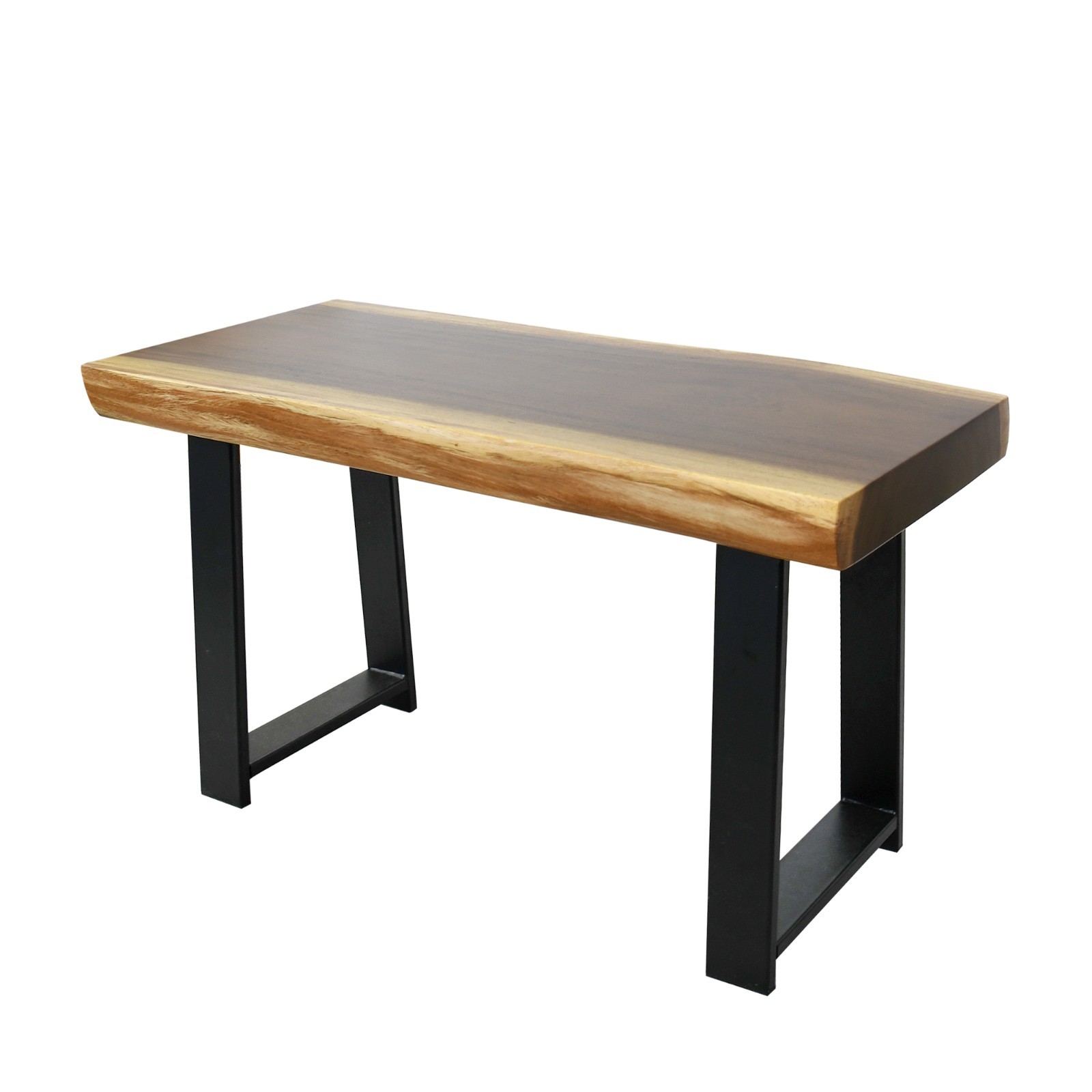 Rustic Suar Bench Table Natural Edge Solid Wood Seat Entryway Hallway Seating