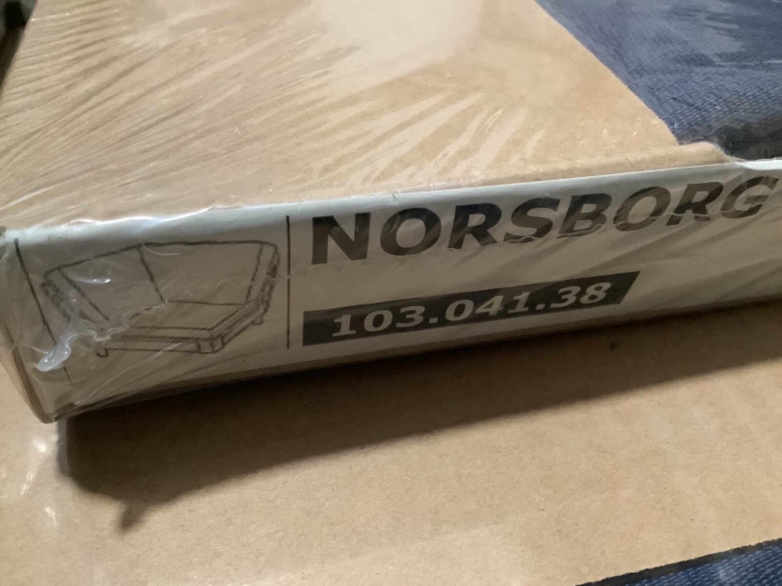 IKEA Norsborg COVER SLIPCOVER FOR CORNER SECTION Edum Dark Blue
