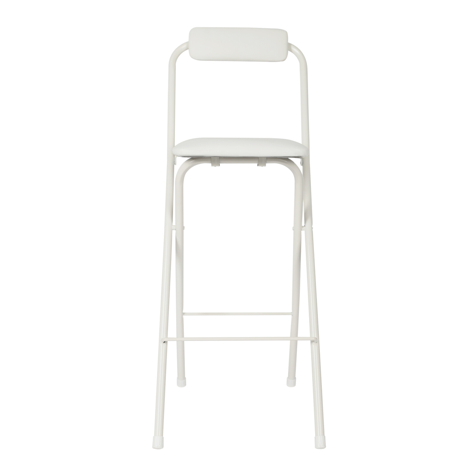 Foldable Chair Tall Folding Chair Portable Folding Stool W/ Backrest 70cm Seat