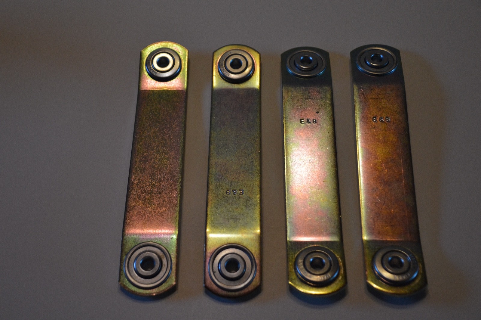 4 Glider Hanger Brackets, Bearing Ends (Zinc Finish), 6 1/2″ Hole to Hole, USA!