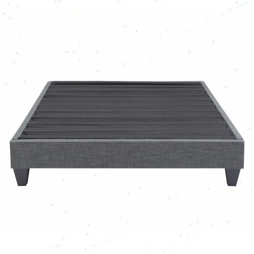 Bed frame Modern grey bed frame – no spring box, reinforced support