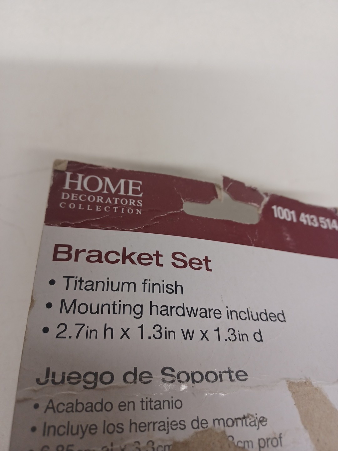 1.5 in. W x 2 in. H Titanium Cube Decorative Shelf Bracket Set