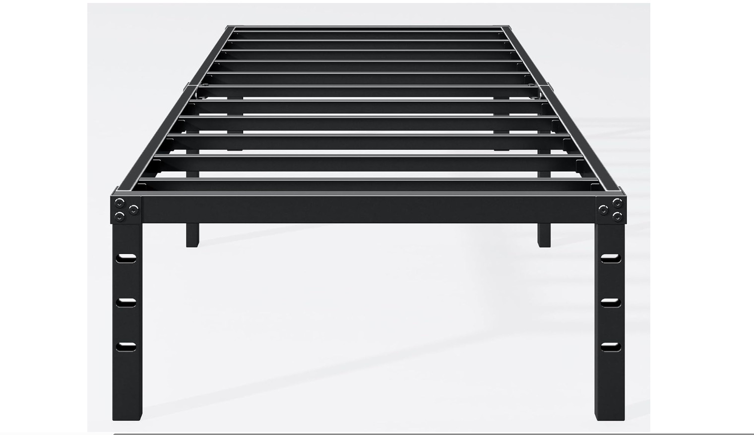 Metal Bed Frame,Twin Size Bed Frame with Storage Space,Heavy Duty Sturdy