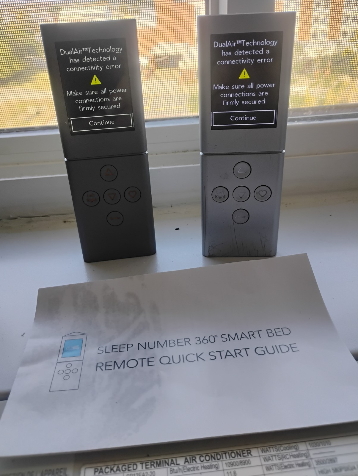 sleep number 360 smart bedroom remote 5 button