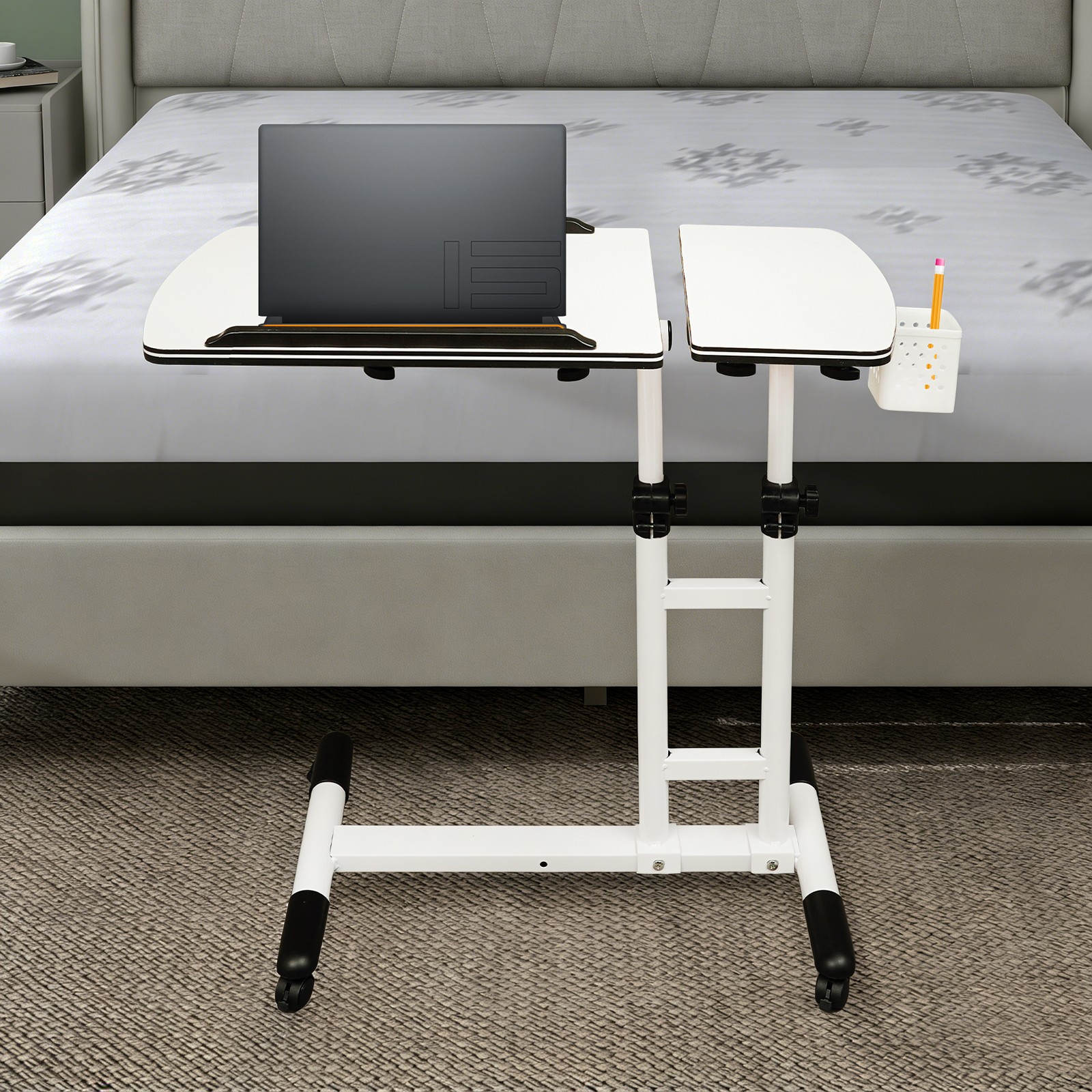 68*40*65-95cm Desk Height Adjustable Computer Table Writing Table Side Table