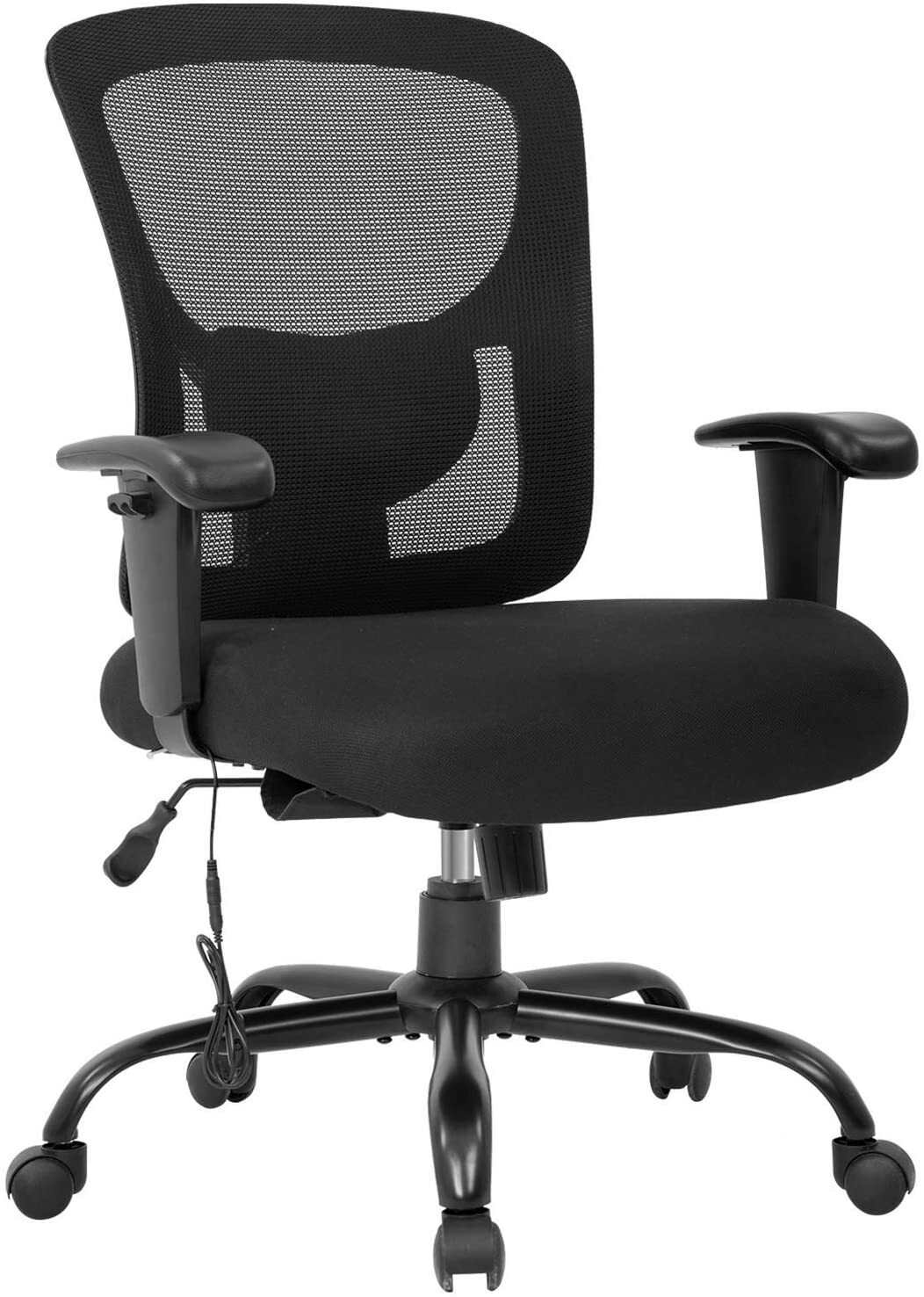 Office Chair Heavy Duty Individuals 400lbs Weight Capacity Wide Mesh Seat Swivel