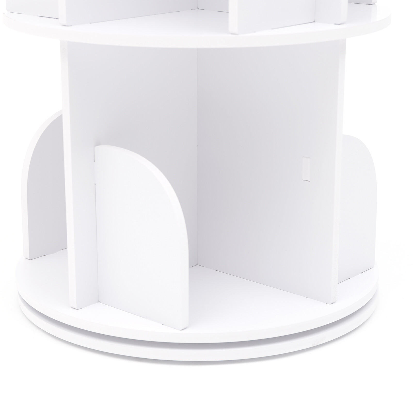 4-Tier 360° Rotating Bookshelf Bookshelf Organizer Floor Standing Storage Shelf